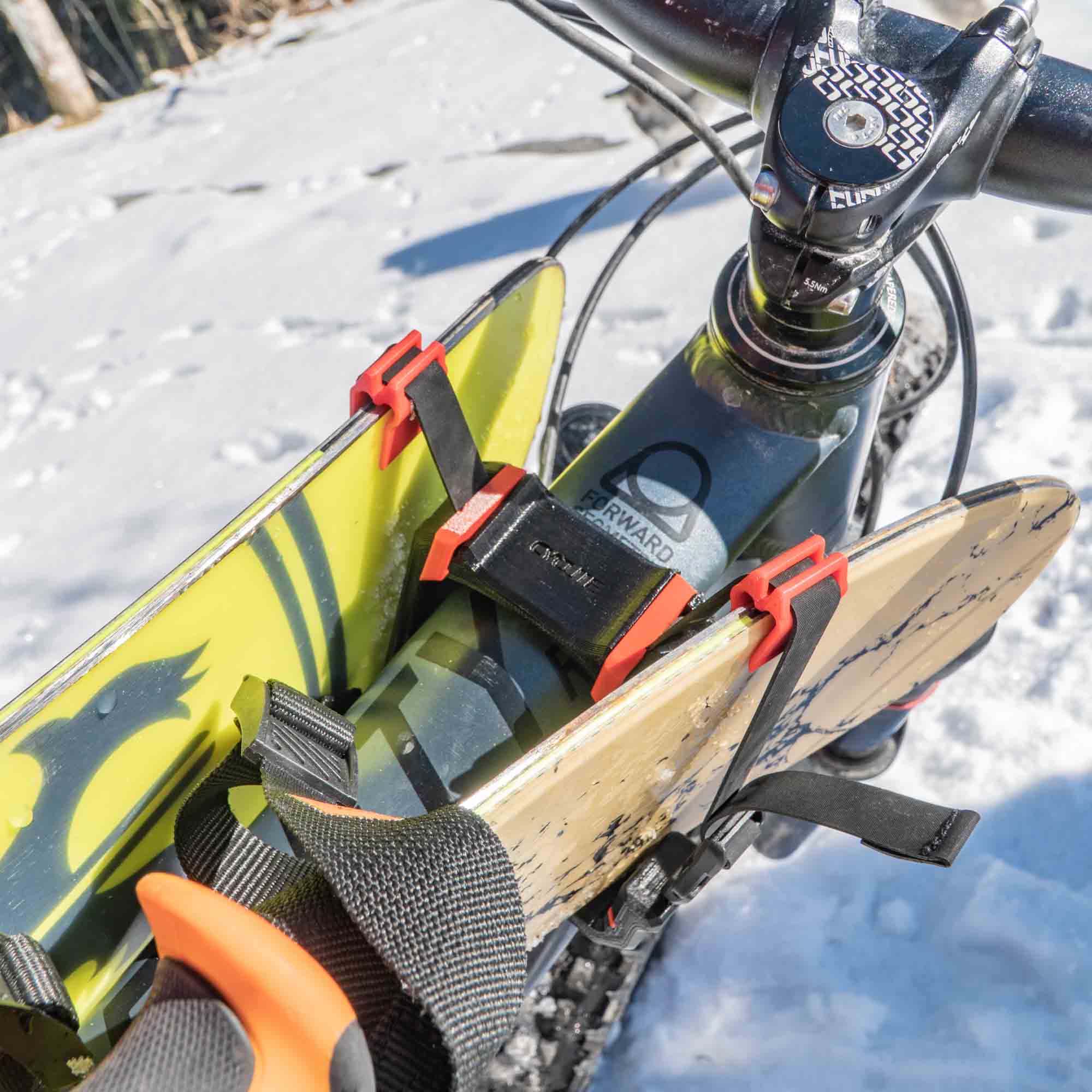 Bike ski rack online