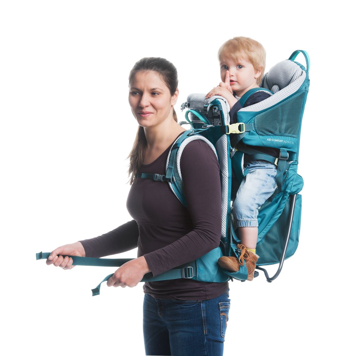 Deuter Kid Comfort Active SL Women's Fit - die leichte Babytrage/Kraxe JETZT MIETEN bei Eddy's Adventure