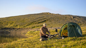 Nordisk Halland 2 LW - ultraleichtes Zwei - Personen - Tunnelzelt für Bikepacking JETZT MIETEN bei Eddy's Adventure